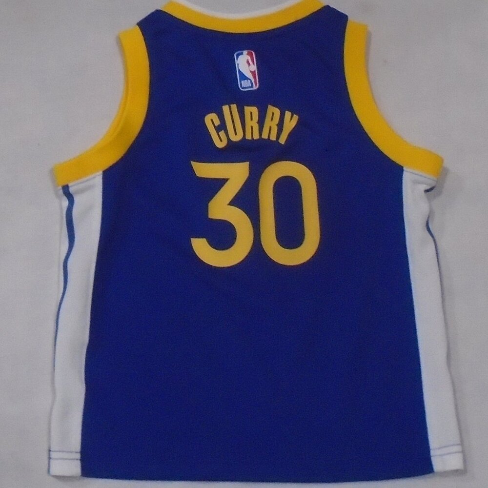 Nike NBA Golden State Warriors Stephen Curry Icon Edition Jersey Size 4T Toddler - Picture 2 of 2